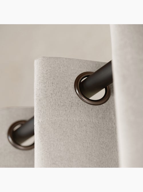 Rideau 100% occultant thermique phonique chiné - Kiabi