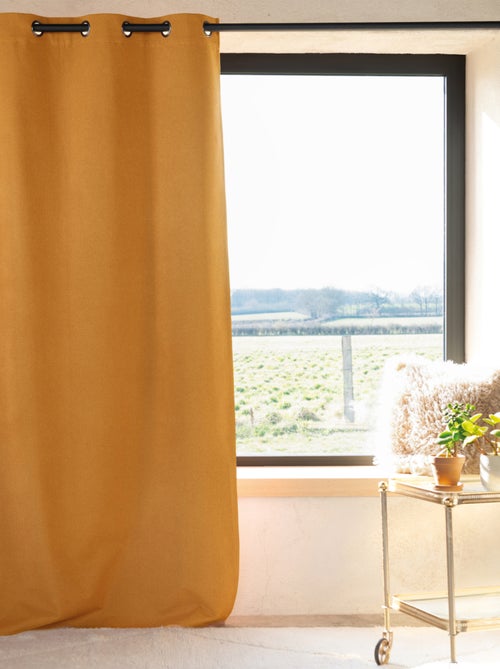 Rideau 100% occultant thermique phonique chiné - Kiabi