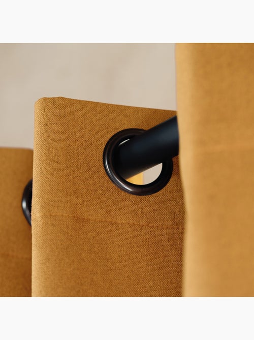 Rideau 100% occultant thermique phonique chiné - Kiabi