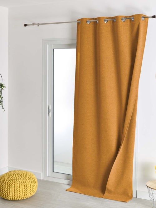 Rideau 100% occultant thermique phonique chiné - Kiabi