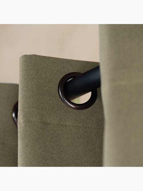 Rideau 100% occultant thermique phonique chiné - Kiabi