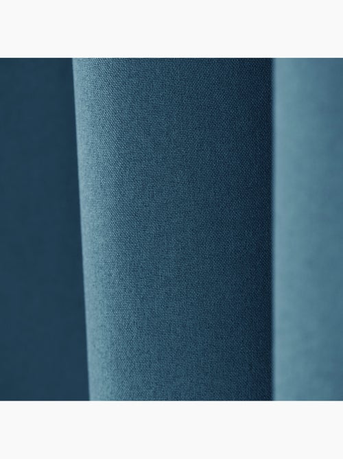 Rideau 100% occultant thermique phonique chiné midnight - Kiabi Rideau 100% occultant thermique phonique chiné midnight - Kiabi