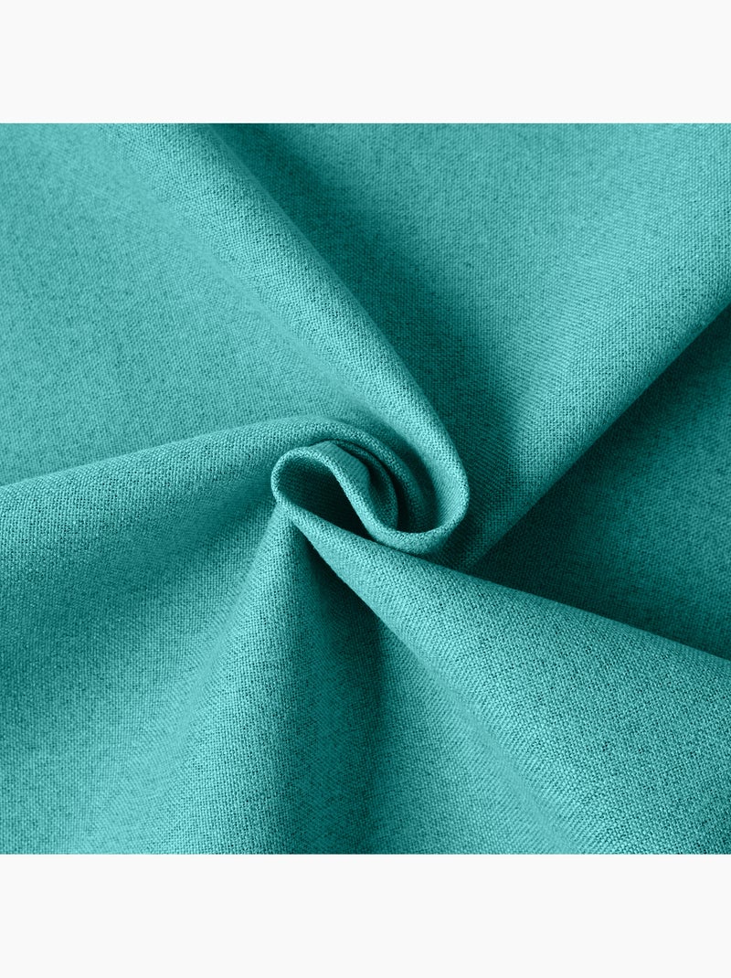 Rideau 100% occultant thermique phonique chiné midnight Bleu turquoise - Kiabi