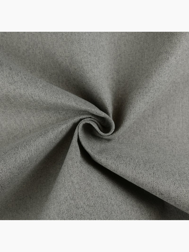 Rideau 100% occultant thermique phonique chiné midnight gris anthracite - Kiabi