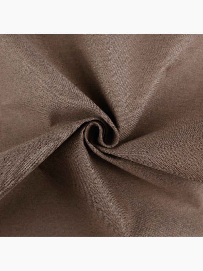Rideau 100% occultant thermique phonique chiné midnight Marron chocolat - Kiabi