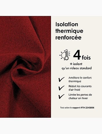 Rideau 100% occultant thermique phonique chiné midnight
