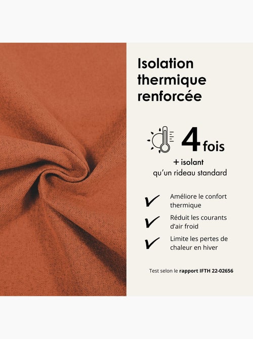 Rideau 100% occultant thermique phonique chiné midnight - Kiabi Rideau 100% occultant thermique phonique chiné midnight - Kiabi
