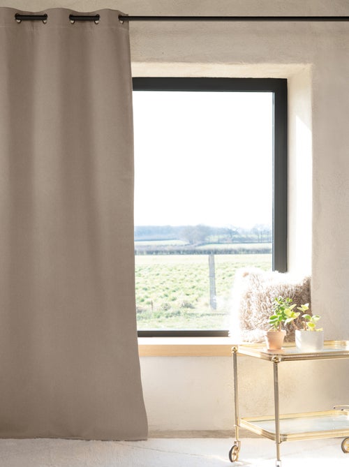 Rideau 100% occultant thermique phonique chiné - Kiabi