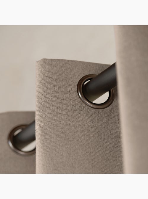 Rideau 100% occultant thermique phonique chiné - Kiabi