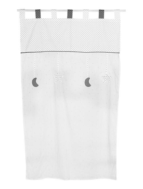 Rideau 105x180cm en coton blanc - SAUTHON - Kiabi