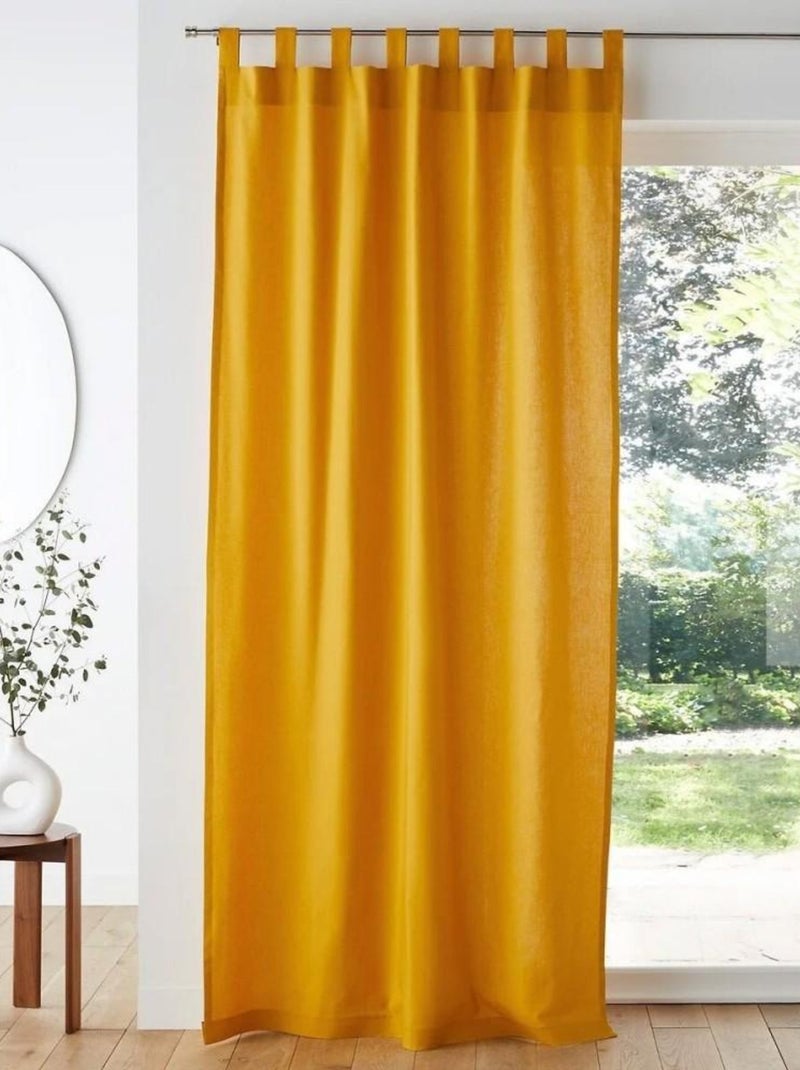 Rideau 135x260 cm Jackson moutarde Jaune - Kiabi