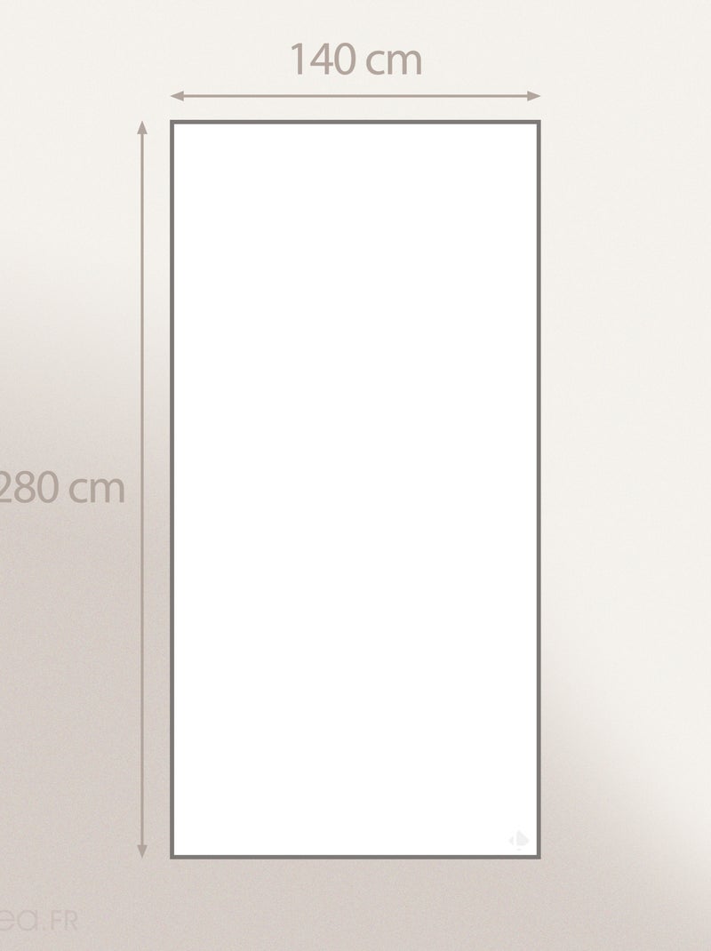 Rideau 8 oeillets en lin SONATE DECO Blanc - Kiabi