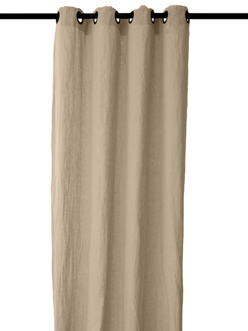 Rideau 8 oeillets en lin SONATE DECO - Kiabi