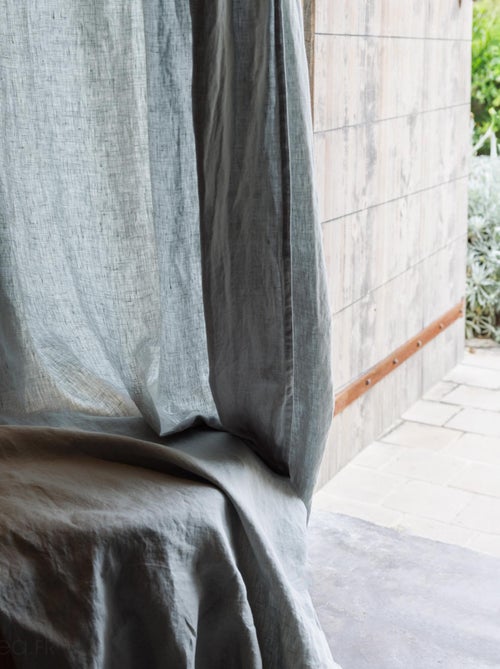 Rideau 8 oeillets en lin SONATE DECO - Kiabi