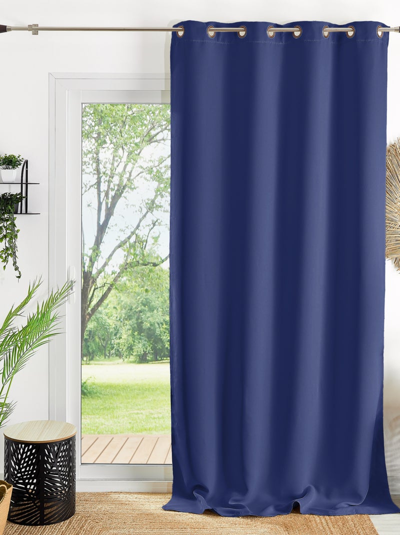Rideau 80 % Occultant Grande Largeur Bleu - Kiabi