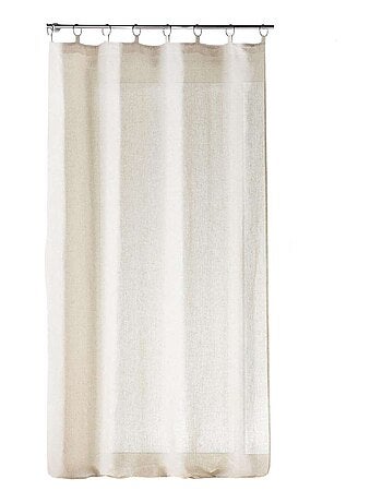 Rideau à anneaux Alturas - Polyester et lin