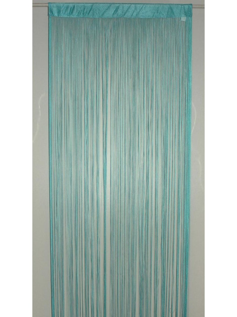 Rideau à Fils Spaghetti Bleu turquoise - Kiabi