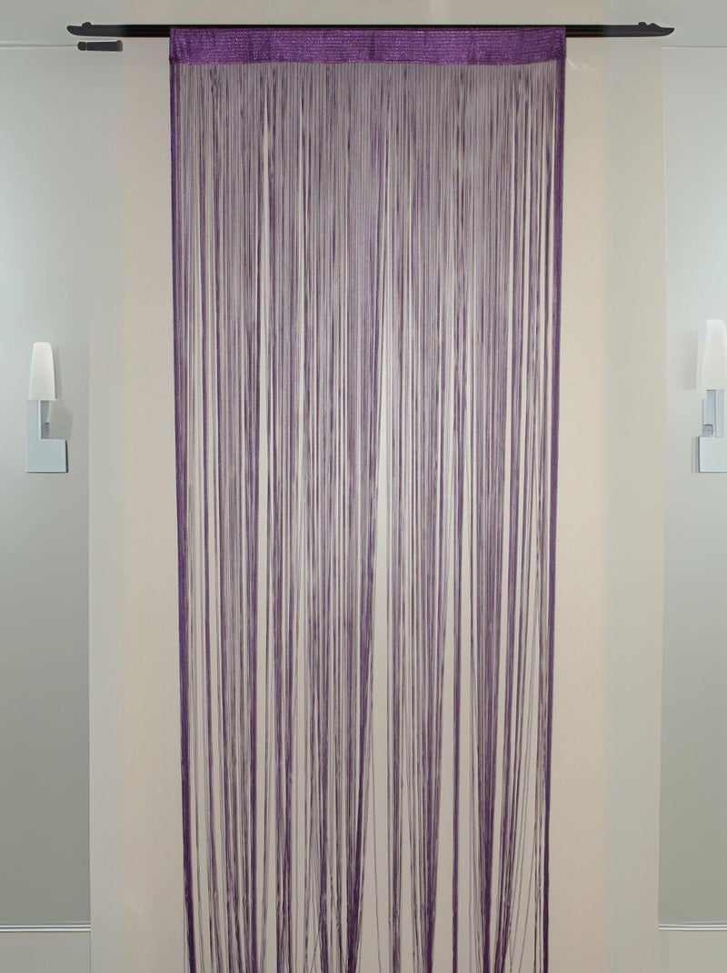 Rideau à Fils Spaghetti Violet prune - Kiabi