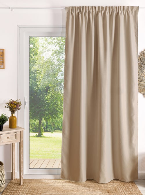 Rideau à galon fronceur occultant ignifugé M1 Non Feu - Kiabi