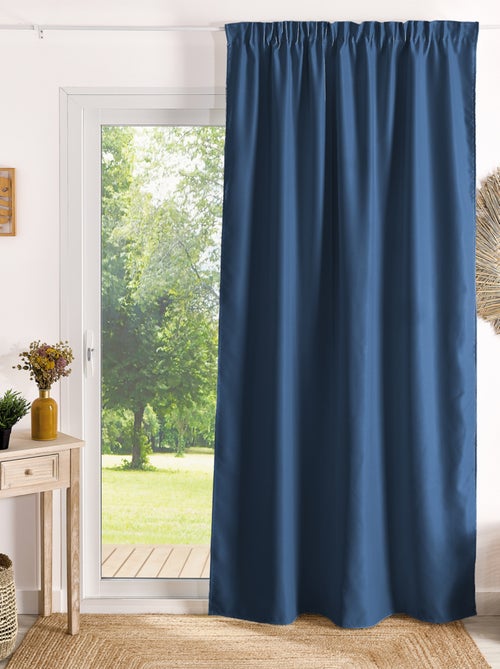 Rideau à galon fronceur occultant ignifugé M1 Non Feu - Kiabi