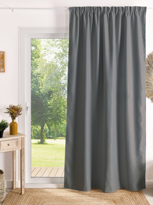 Rideau à galon fronceur occultant ignifugé M1 Non Feu - Kiabi
