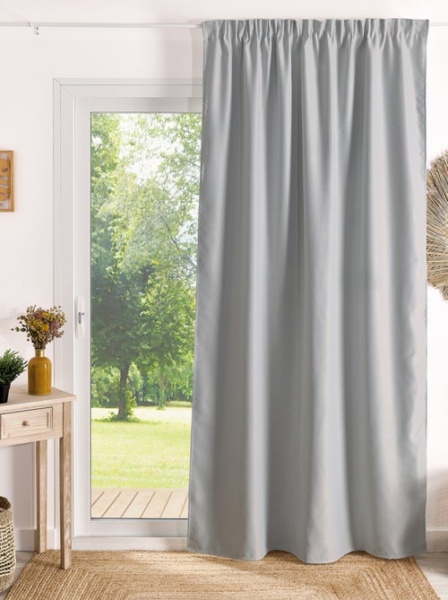 Rideau à galon fronceur occultant ignifugé M1 Non Feu - Kiabi