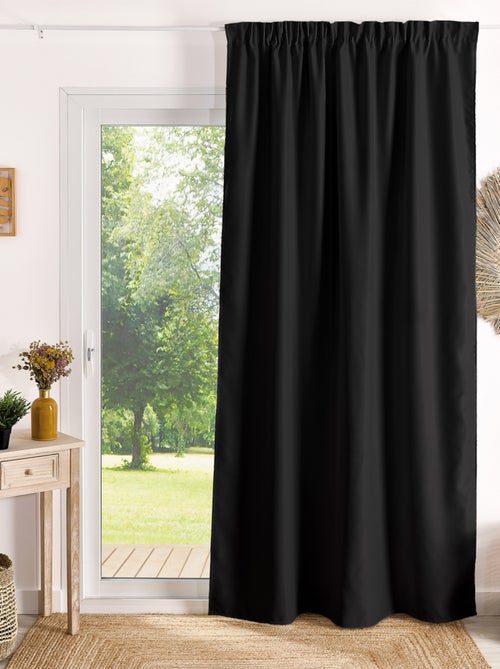 Rideau à galon fronceur occultant ignifugé M1 Non Feu - Kiabi