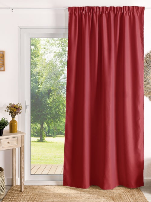 Rideau à galon fronceur occultant ignifugé M1 Non Feu - Kiabi