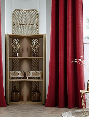 Rideau à œillets isolant doublé polaire