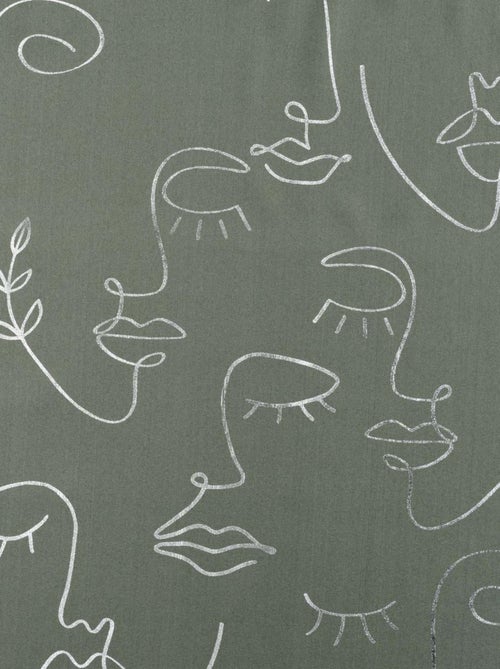 Rideau à impressions métallisées - Kiabi