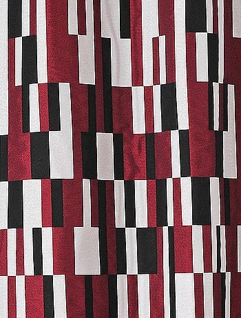 Rideau à jacquard damier