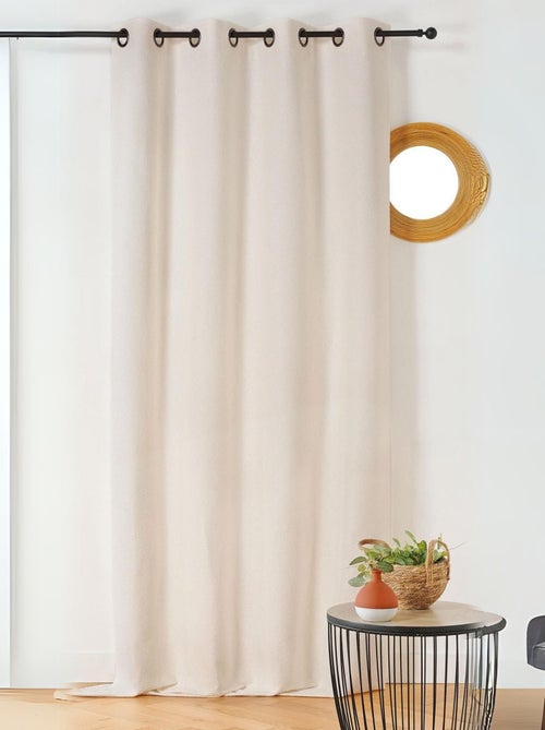 Rideau à l'aspect texturé en bouclette - Kiabi