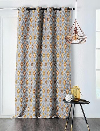 Rideau à Losanges Vifs et Colorés