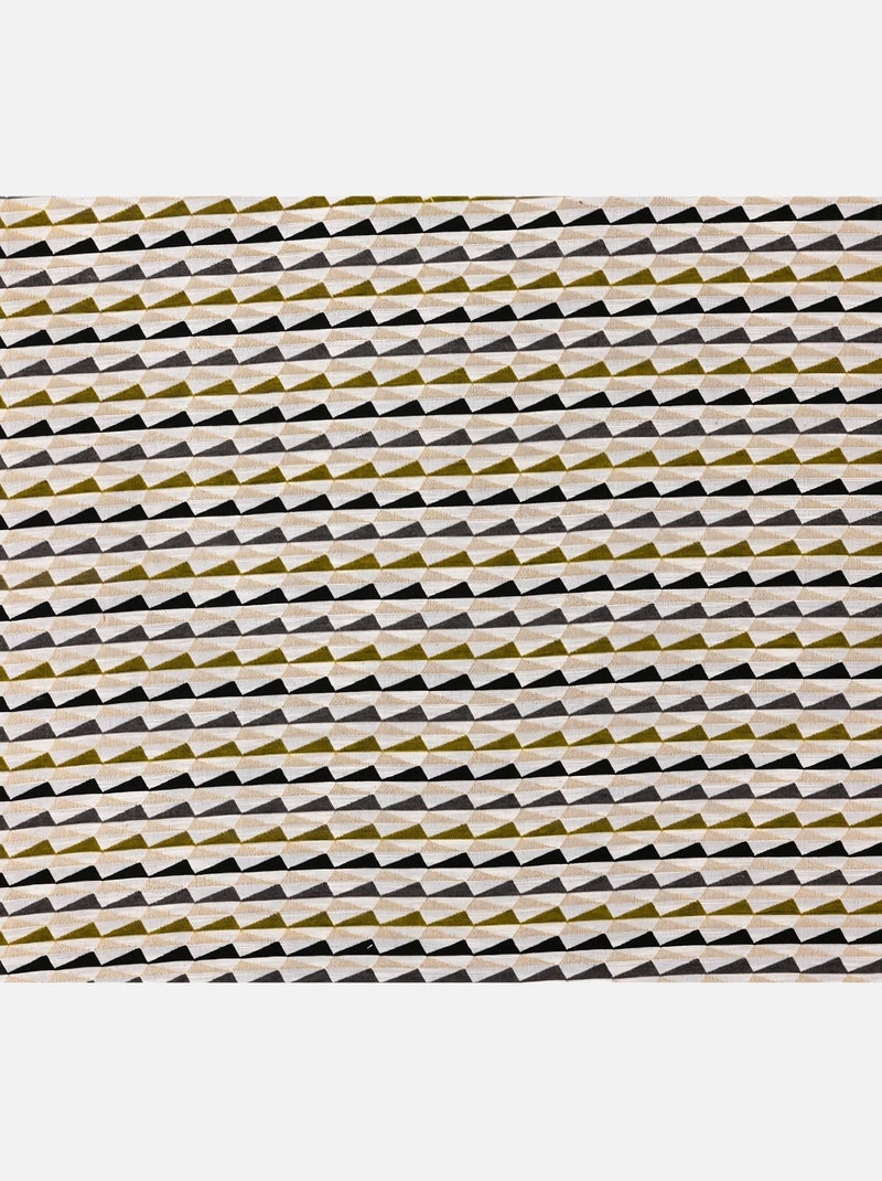 Rideau à Motifs Géométriques Colorés Blanc - Kiabi