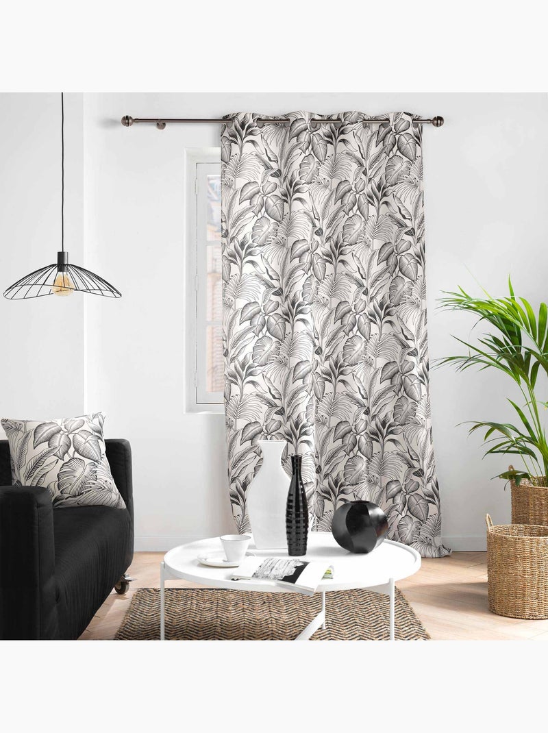 Rideau à œillet polyester CABANA - Douceur D'intérieur Marron clair - Kiabi