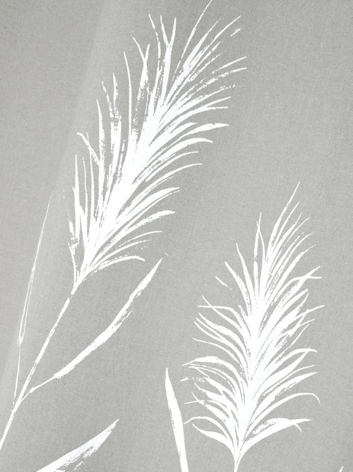 Rideau à oeillet tamisant pampa - Kiabi