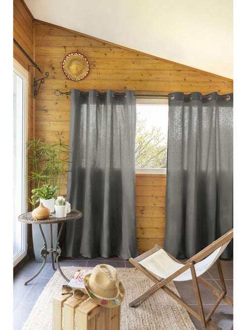 Rideau à oeillets - 100 % Coton Prélavé – Kala - Kiabi