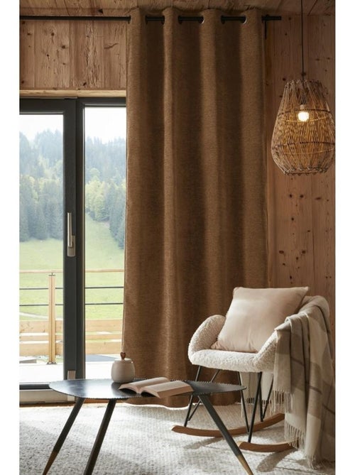 Rideau à oeillets - 100% Occultant - Doublé polaire - Bjorn - Kiabi