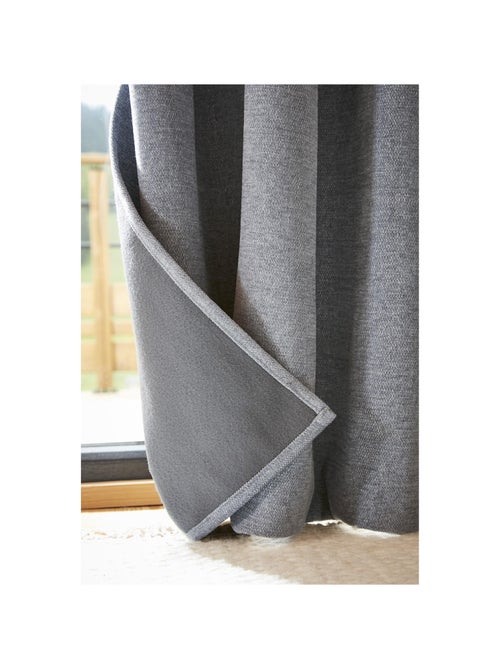 Rideau à oeillets - 100% Occultant - Doublé polaire - Bjorn - Kiabi