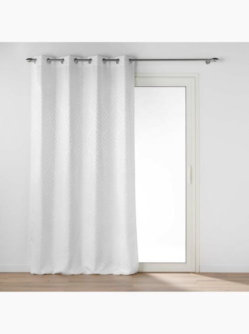 Rideau a oeillets - En jacquard - Victoria - Kiabi