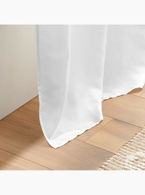 Rideau à œillets - Microfibre légère - Absolu - Kiabi