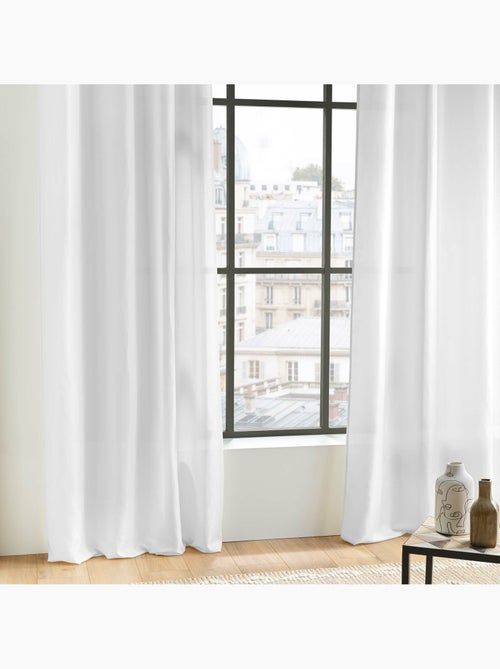 Rideau à œillets - Microfibre légère - Absolu - Kiabi