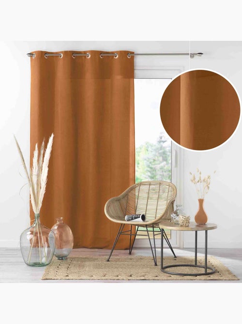 Rideau à œillets - Microfibre légère - Absolu - Kiabi