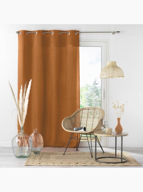 Rideau à œillets - Microfibre légère - Absolu - Kiabi