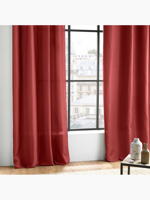 Rideau à œillets - Microfibre légère - Absolu - Kiabi