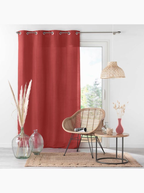 Rideau à œillets - Microfibre légère - Absolu - Kiabi