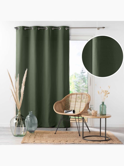 Rideau à œillets - Microfibre légère - Absolu - Kiabi