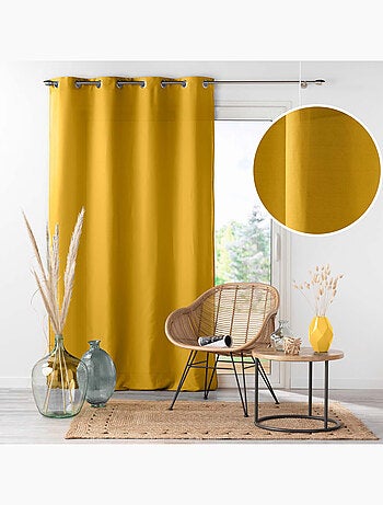 Rideau à œillets - Microfibre légère - Absolu