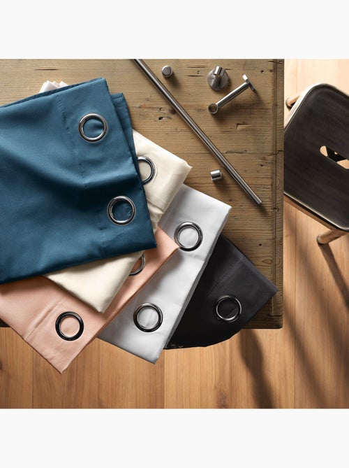 Rideau à œillets - Microfibre légère - Absolu - Kiabi