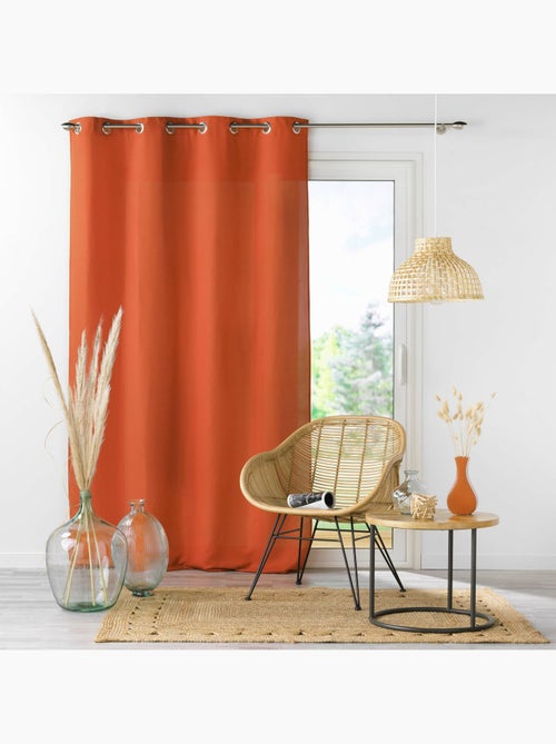 Rideau à œillets - Microfibre légère - Absolu - Kiabi Rideau à œillets - Microfibre légère - Absolu - Kiabi